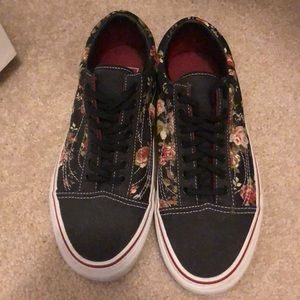 Floral print vans